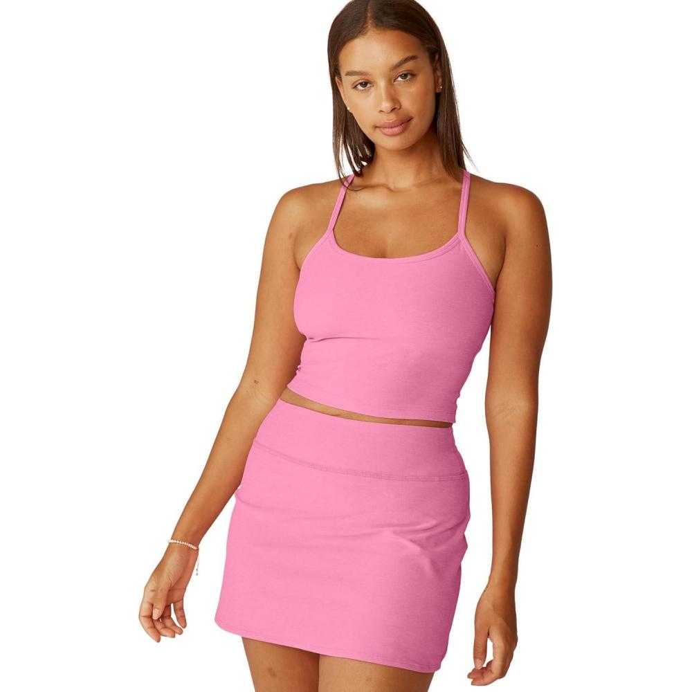 imageBeyond Yoga Womens Spacedye Slim Racerback Cropped TankPink Bloom Heather