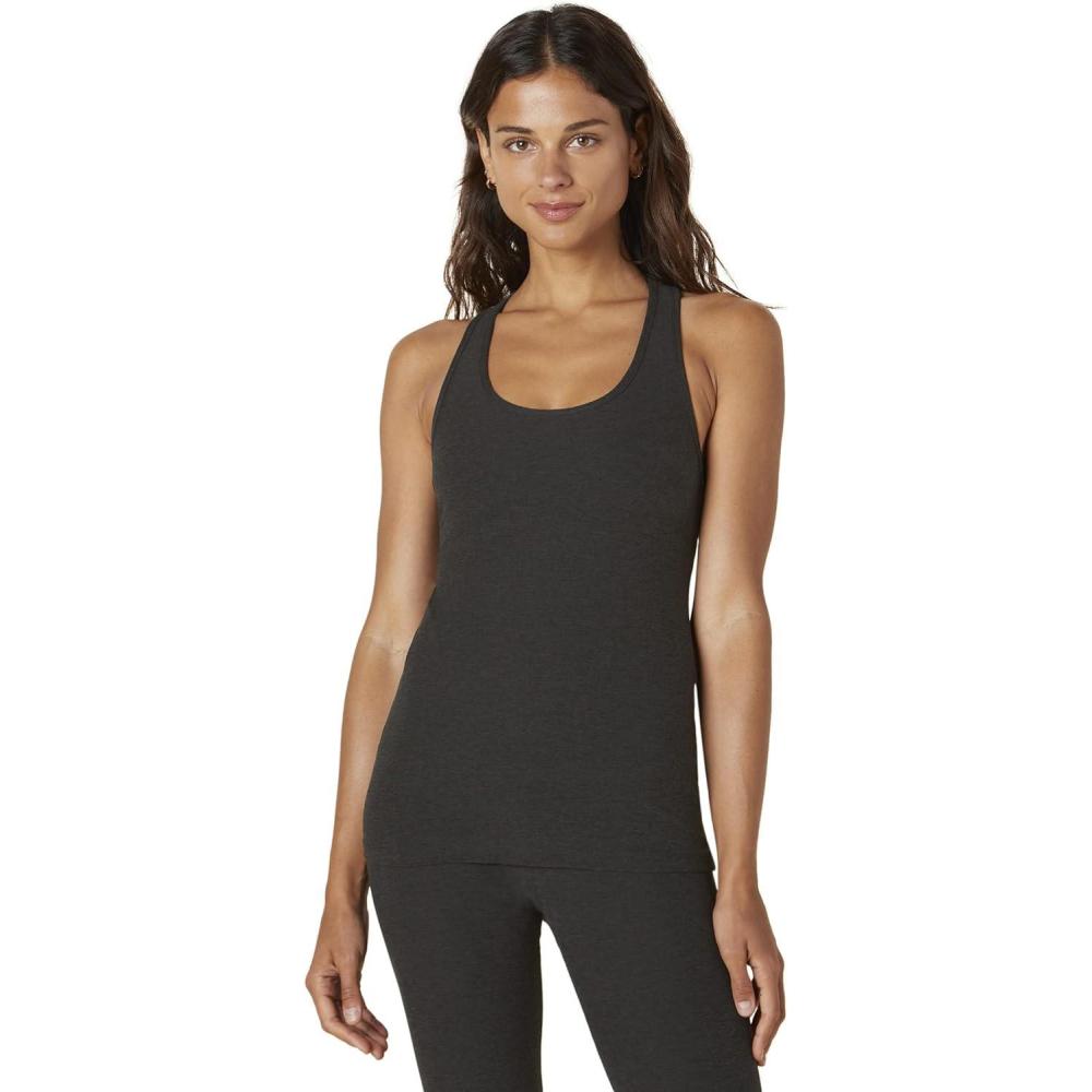 imageBeyond Yoga Womens Spacedye Step Up Racerback TankDarkest Night