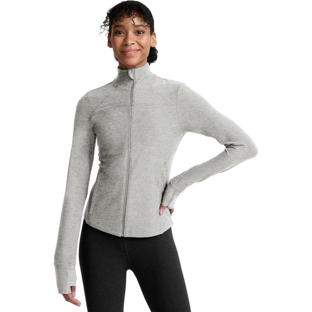 imageBeyond Yoga Womens Spacedye Trails Active JacketSilver Mist
