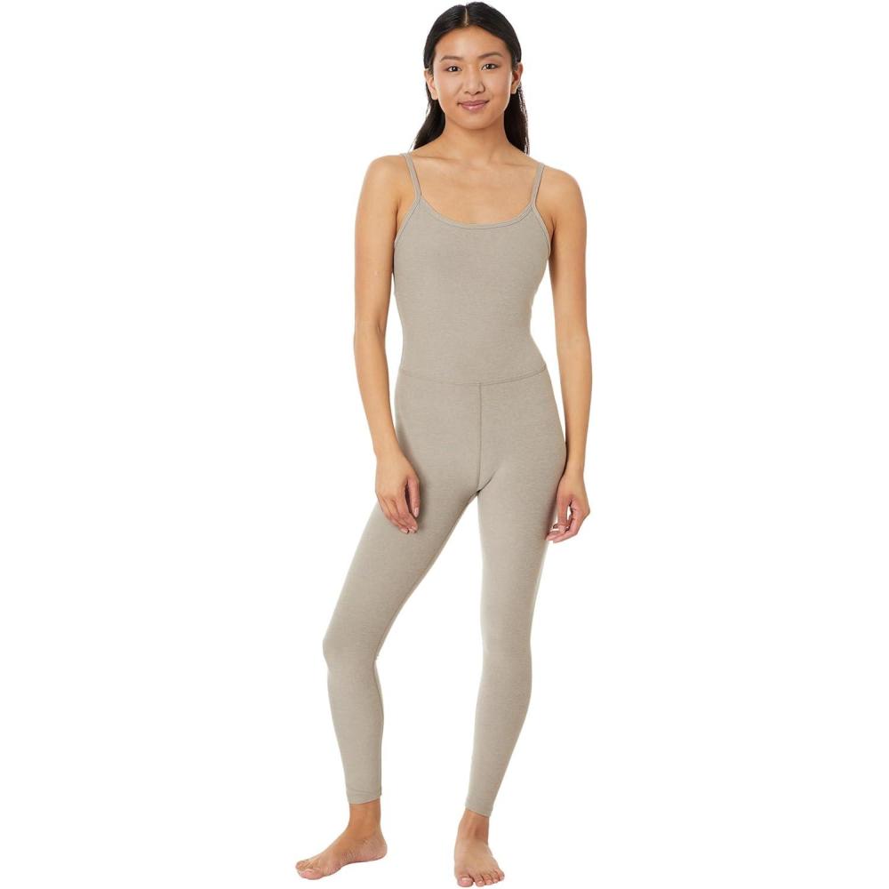 imageBeyond Yoga Womens Spacedye Uplevel Midi JumpsuitBirch Heather