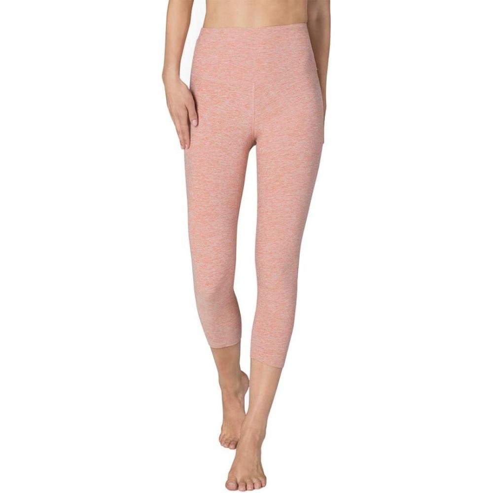imageBeyond Yoga Womens Spacedye Walk and Talk High Waisted Capri LeggingRainwash Pink Shell