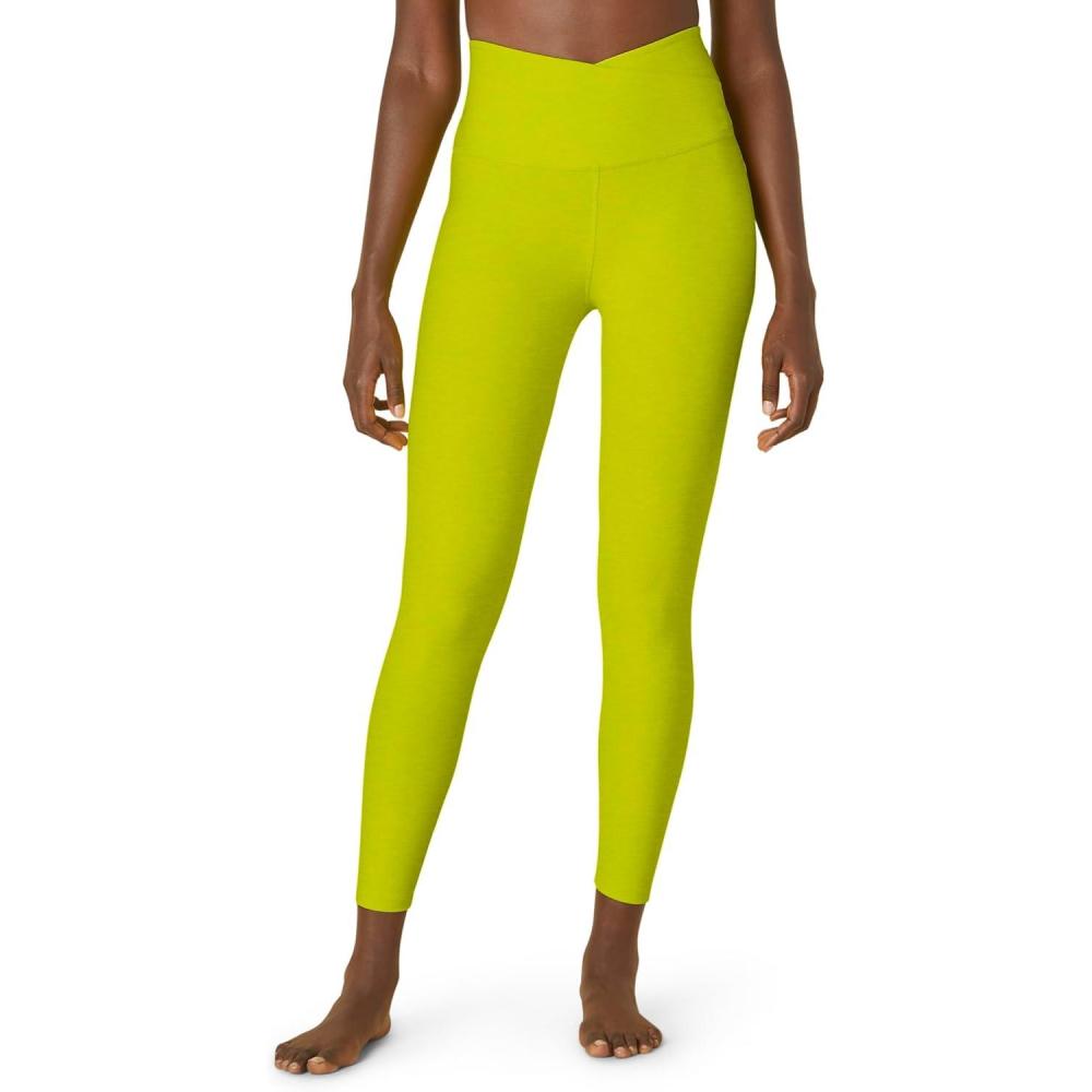 imageBeyond Yoga Womens Spacedye at Your Leisure High Waisted Midi LeggingLime Citron Heather