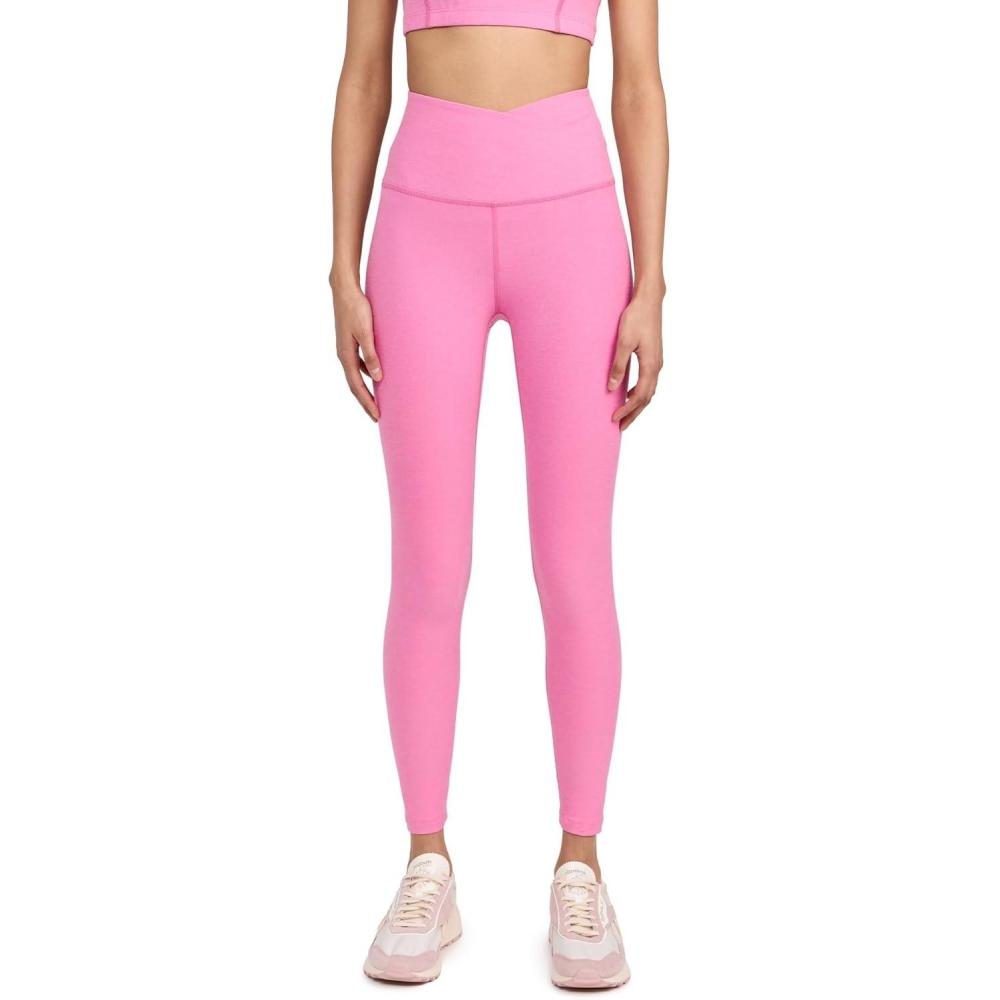 imageBeyond Yoga Womens Spacedye at Your Leisure High Waisted Midi LeggingPink Bloom Heather