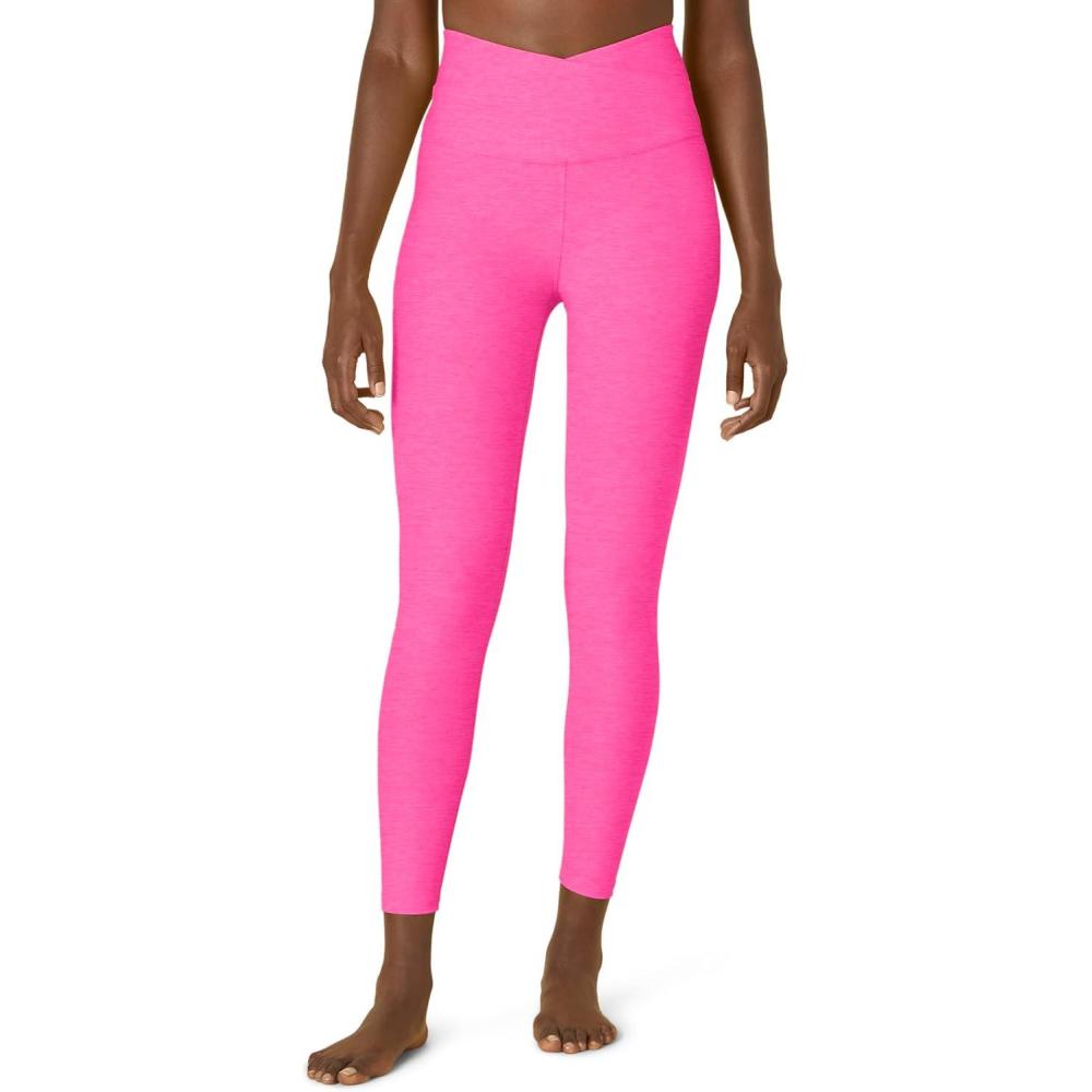 imageBeyond Yoga Womens Spacedye at Your Leisure High Waisted Midi LeggingPink Hype Heather