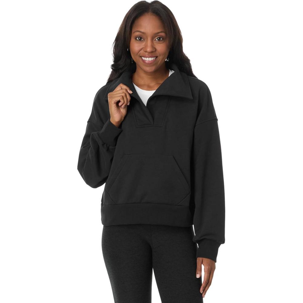 imageBeyond Yoga Womens Street Smart PulloverBlack