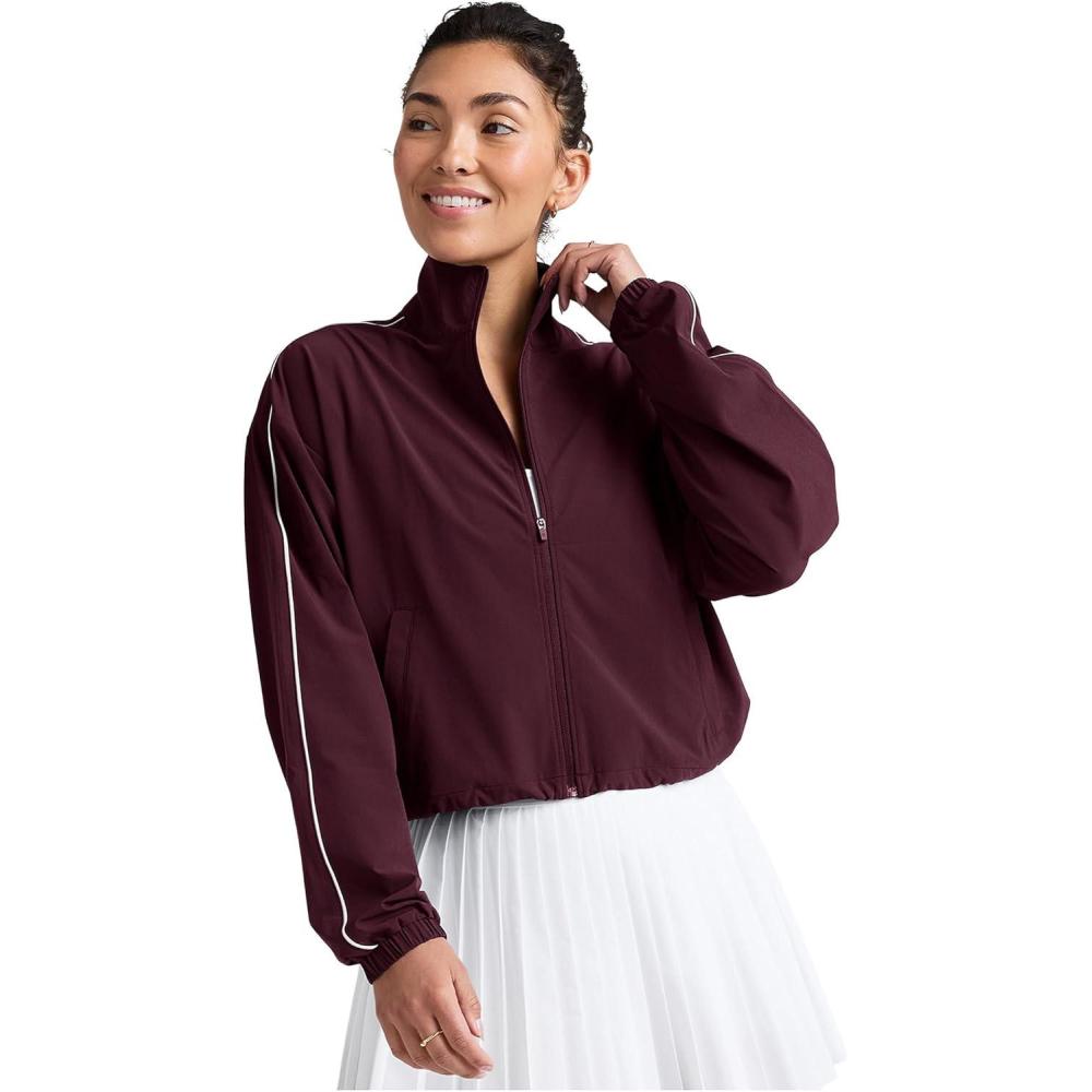 imageBeyond Yoga womens Track JacketBlack Cherry
