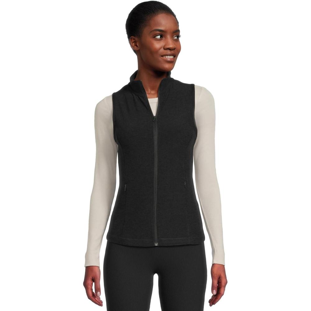 imageBeyond Yoga womens Venice Zipfront VestDarkest Night