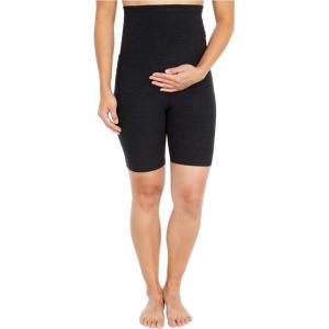 Beyond Yoga Maternity Spacedye Empire Waisted Biker Shorts(Darkest Night)