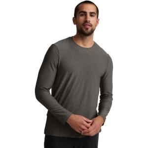 Beyond Yoga Men’s Always Beyond Long Sleeve Crew 2.0(True Gray Heather)