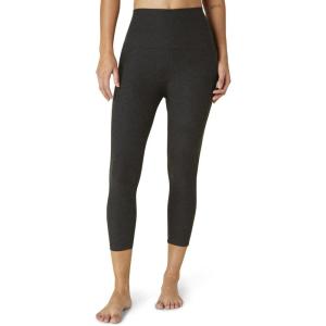 Beyond Yoga® Spacedye Out of Pocket High Waisted Capri Leggings – Sportswear for Women – UV Protection(Darkest Night)