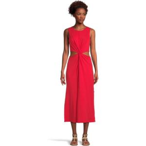Beyond Yoga Women’s Around The World Front Twist Dress(Candy Apple Red)