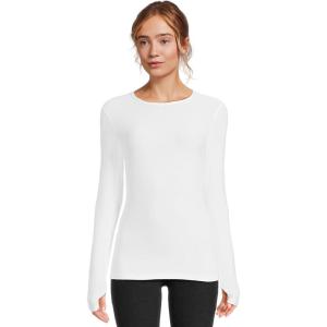 Beyond Yoga Women’s Classic Crew Pullover(Cloud White)
