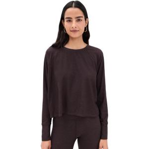 Beyond Yoga Women’s Featherweight Daydreamer Pullover(Dark Chocolate Heather)