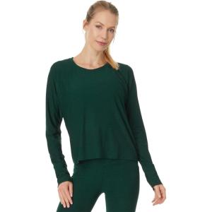 Beyond Yoga Women’s Featherweight Daydreamer Pullover(Dark Spruce Green Heather)