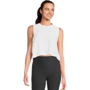 Beyond Yoga Women’s Featherweight Minimal Cropped Tank(Cloud White)