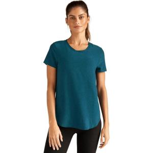 Beyond Yoga Women’s Featherweight On The Down Low Tee(Blue Gem Heather)