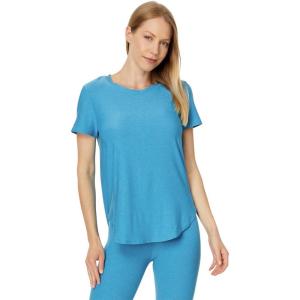 Beyond Yoga Women’s Featherweight On The Down Low Tee(Cali Blue Heather)