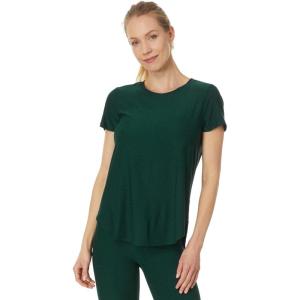 Beyond Yoga Women’s Featherweight On The Down Low Tee(Dark Spruce Green Heather)