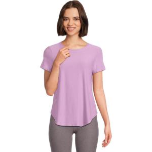 Beyond Yoga Women’s Featherweight On The Down Low Tee(Lilac Petal Heather)