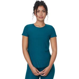 Beyond Yoga Women’s Featherweight On The Down Low Tee(Majestic Blue Heather)