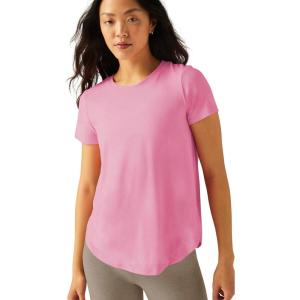 Beyond Yoga Women’s Featherweight On The Down Low Tee(Pink Bloom Heather)