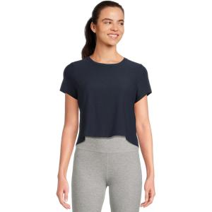 Beyond Yoga Women’s Featherweight Supreme Cropped Tee(Nocturnal Navy)
