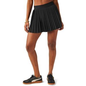 Beyond Yoga Women’s If You Pleats Mini Skirt(True Black)