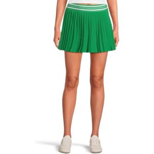Beyond Yoga Women’s If You Pleats Tipped Elastic Mini Skirt(Home Court Green)