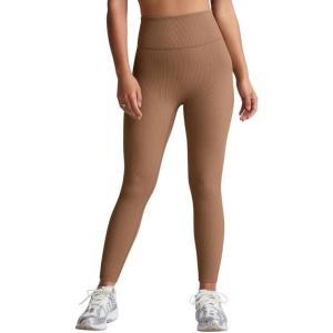 Beyond Yoga Women’s Impulse Ribbed High Waisted Midi Legging(Desert Sand)