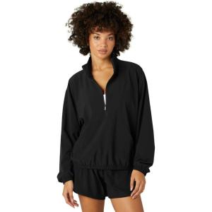 Beyond Yoga Women’s In Stride Half Zip Pullover(True Black)