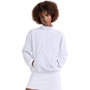 Beyond Yoga Women’s In Stride Half Zip Pullover(True White)