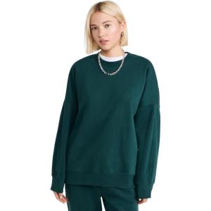 Beyond Yoga Women’s LuxeFleece Oversized Sweatshirt(Dark Spruce Green)