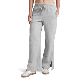 Beyond Yoga Women’s Luxefleece Side Slit Wide Leg Pants(Light Heather Gray)