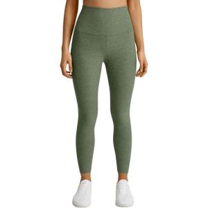 Beyond Yoga Women’s Spacedye Caught in The Midi High Waisted Legging(Deep Moss Heather)