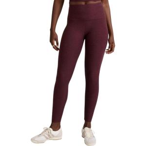 Beyond Yoga Women’s Spacedye Caught in The Midi High Waisted Legging(Midnight Burgundy Heather)