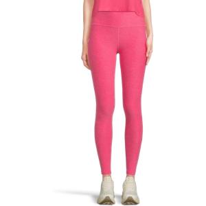 Beyond Yoga Women’s Spacedye Caught in The Midi High Waisted Legging(Vivid Pink Heather)