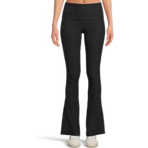 Beyond Yoga Women’s Spacedye Foldover Bootcut Pant(Darkest Night)