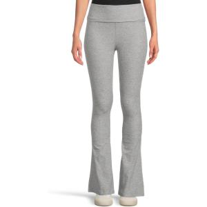 Beyond Yoga Women’s Spacedye Foldover Bootcut Pant(Silver Mist)