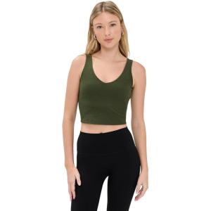 Beyond Yoga Women’s Spacedye Good Day Cropped Tank(Army Green Heather)
