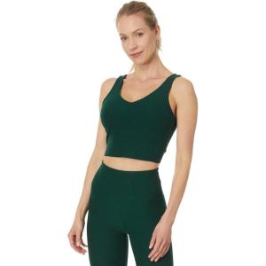 Beyond Yoga Women’s Spacedye Good Day Cropped Tank(Dark Spruce Green Heather)