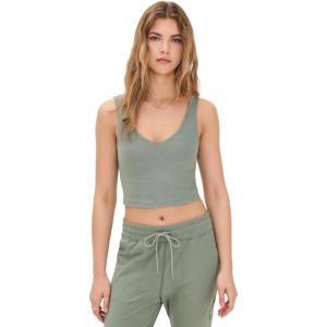 Beyond Yoga Women’s Spacedye Good Day Cropped Tank(Grey Sage Heather)