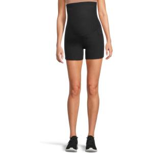 Beyond Yoga Women’s Spacedye Keep Pace 5″ Maternity Pocket Biker Shorts(Darkest Night)