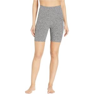 Beyond Yoga Women’s Spacedye Keep Pace 7″ Short(Black/White)