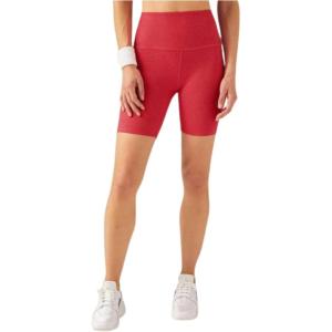 Beyond Yoga Women’s Spacedye Keep Pace 7″ Short(Paradise Coral Heather)
