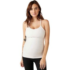 Beyond Yoga Women’s Spacedye Keep Your Cool Maternity Slim Racerback Tank(White Light)
