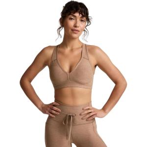 Beyond Yoga Women’s Spacedye Lift Your Spirits Bra(Desert Sand Heather)