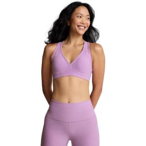 Beyond Yoga Women’s Spacedye Lift Your Spirits Bra(Lilac Petal Heather)