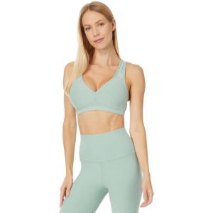 Beyond Yoga Women’s Spacedye Lift Your Spirits Bra(Minty Slate Heather)