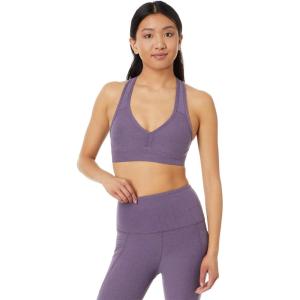Beyond Yoga Women’s Spacedye Lift Your Spirits Bra(Purple Haze Heather)