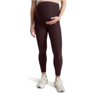 Beyond Yoga Women’s Spacedye Love The Bump Maternity Pocket Midi Legging(Dark Chocolate Heather)